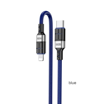 Kabel USB Kakusiga KSC-696 Typ-C/Lightning 1.2m PD20W NIEBIESKI